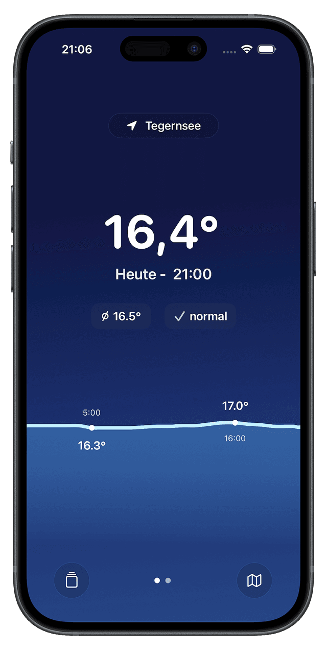 Wassertemperatur Mockup